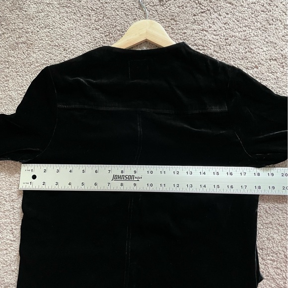 Go by Go Silk Blazer Womens Extra Small Velvet Waterfall Jacket - Picture 5 of 8